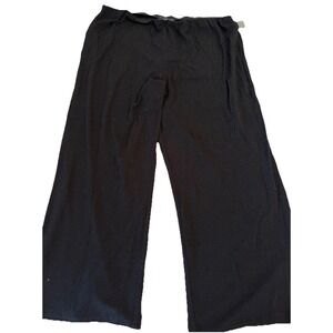 New Alex Evenings Black Sparkle Wide Leg Palazzo Pants Size 3X Party Formal